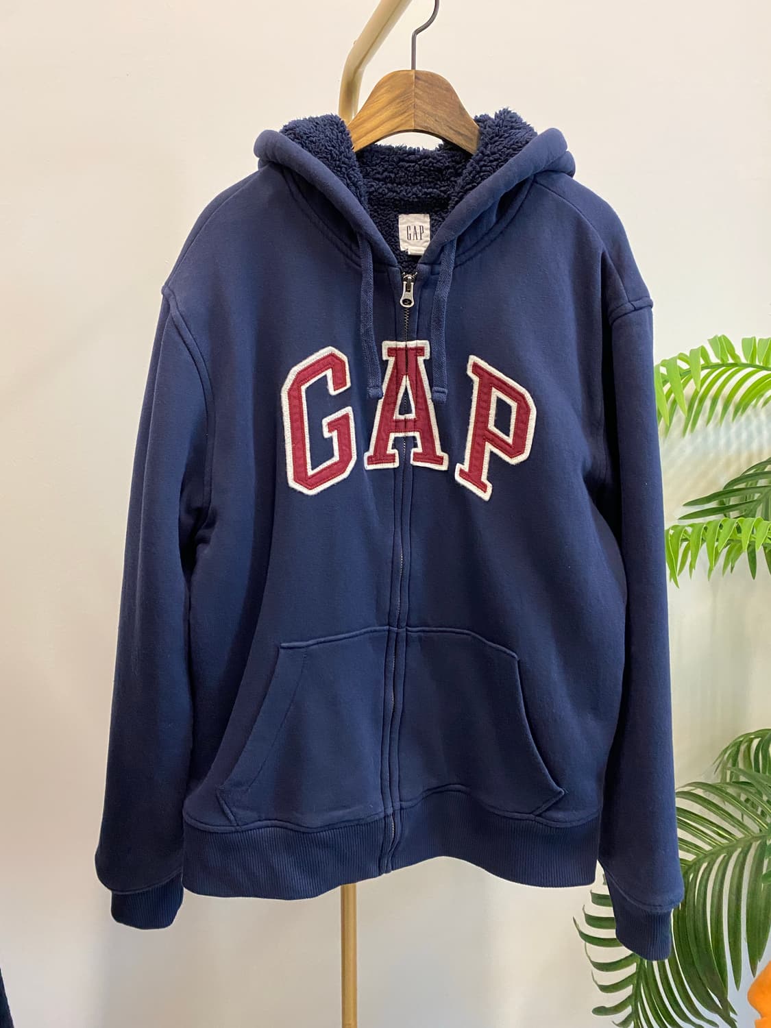 갭 양털 후드집업(네이비) 상품이미지1