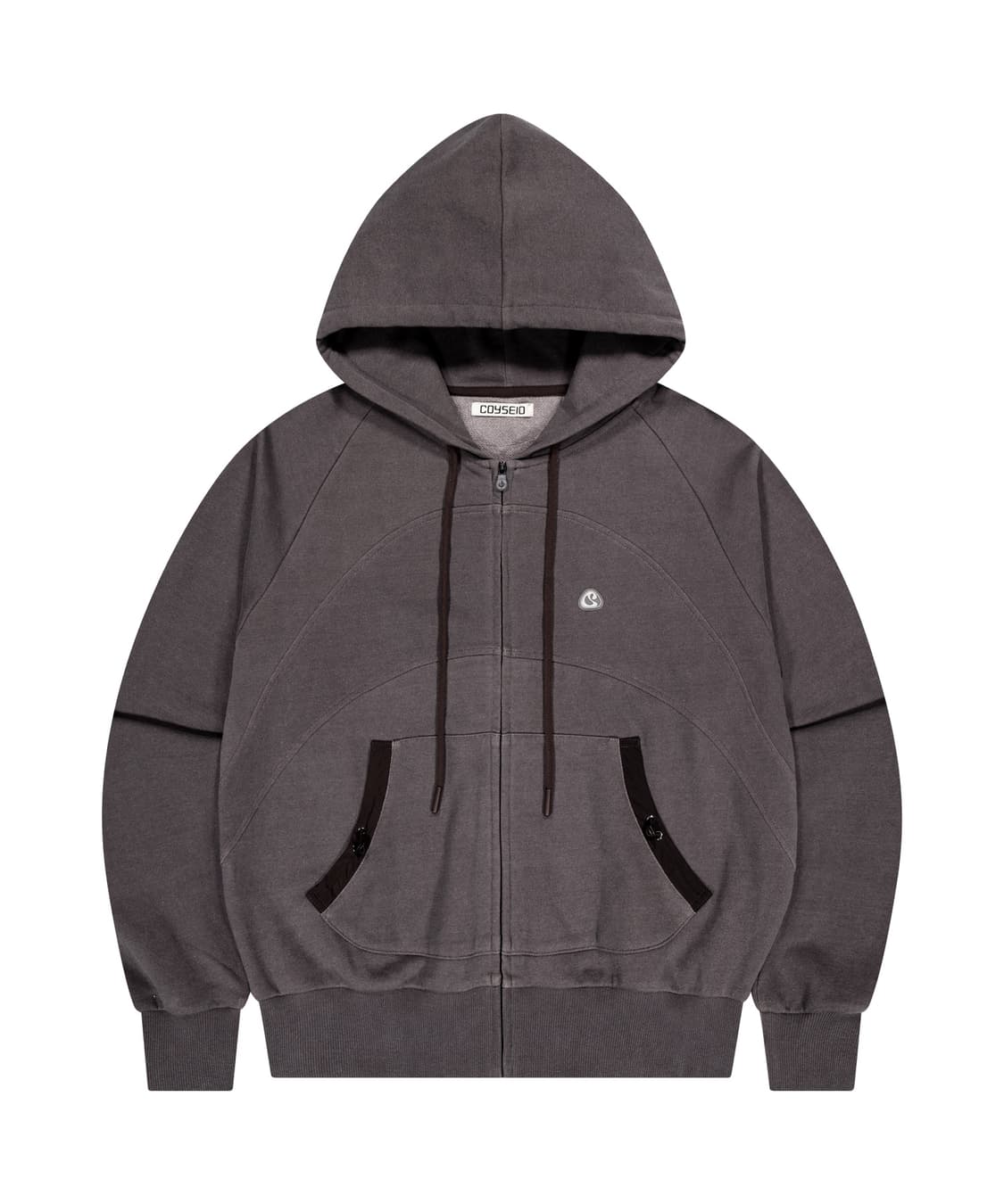 STRING POCKET HOOD ZIP-UP WINE 상품이미지1