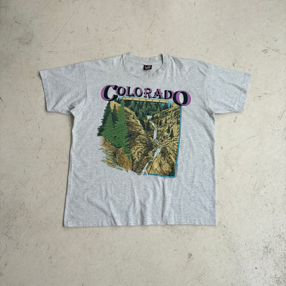 90s USA Colorado 빈티지 싱글스티치 반팔티 XL 상품이미지1