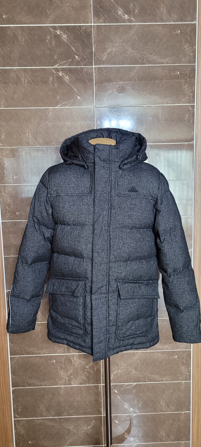 (남성100사이즈)아디다스 더플 다운 패딩 그레이(오리100) 상품이미지1