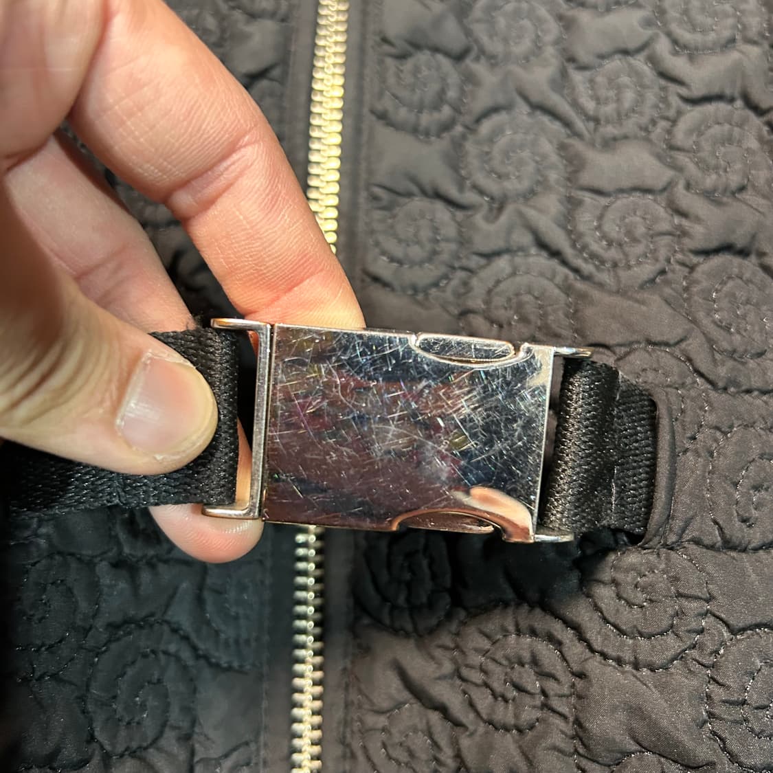 [L] 아르마니 익스체인지 크롭 벨티드 퀄팅 자켓 상품이미지3