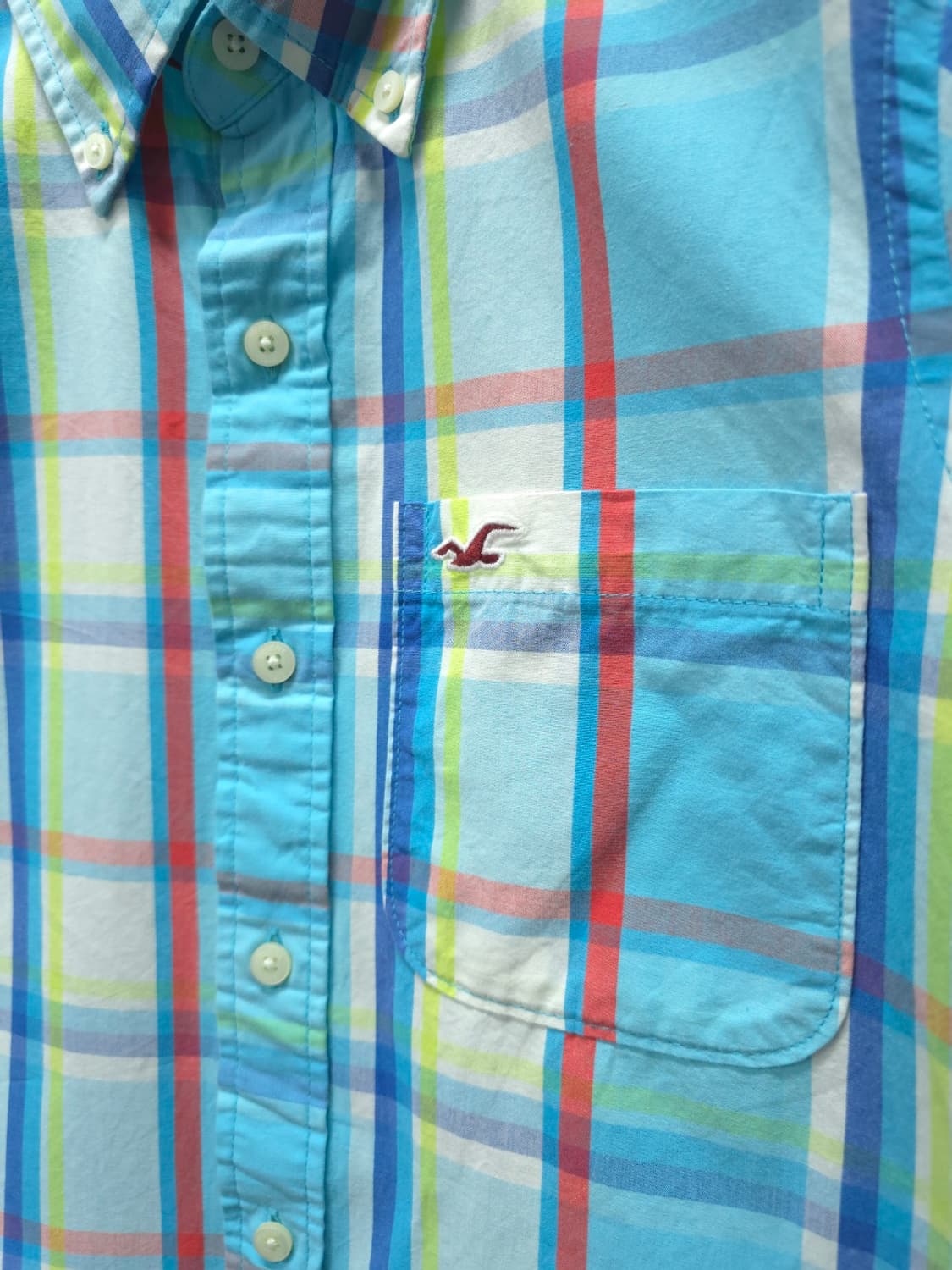 홀리스터 남성 화사한 멀티체크 봄가을 셔츠 (105) 상품이미지3