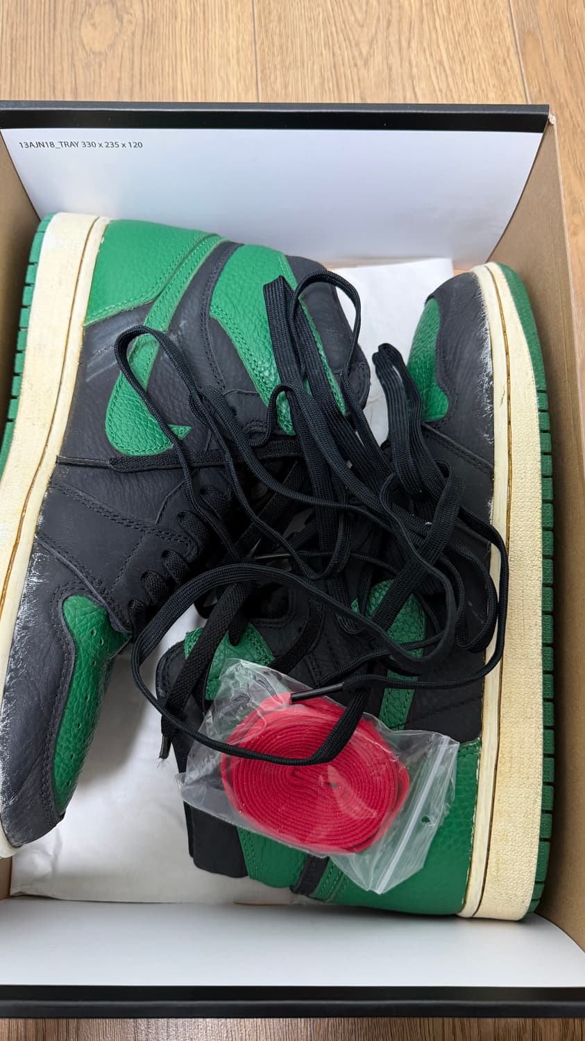 조던 1 레트로 하이 파인 그린 블랙 상품이미지3