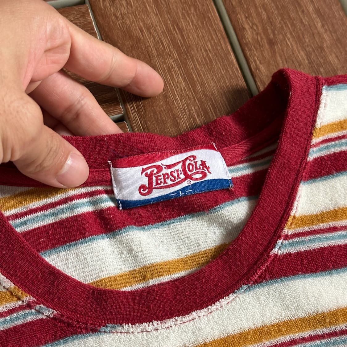 Pepsi cola pocket terry cotton 1/2 tee 상품이미지5