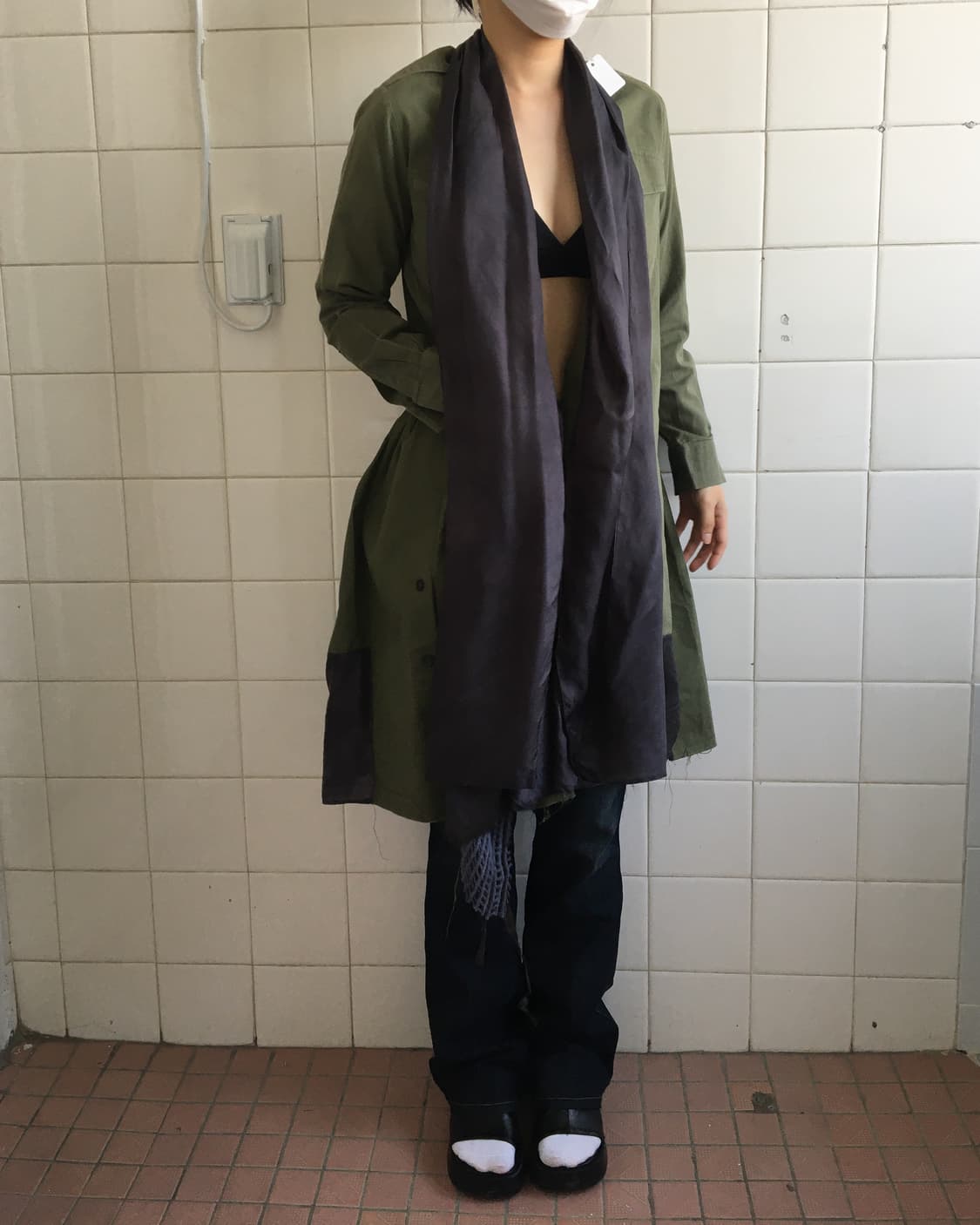 Drape layered point filed jacket 상품이미지10