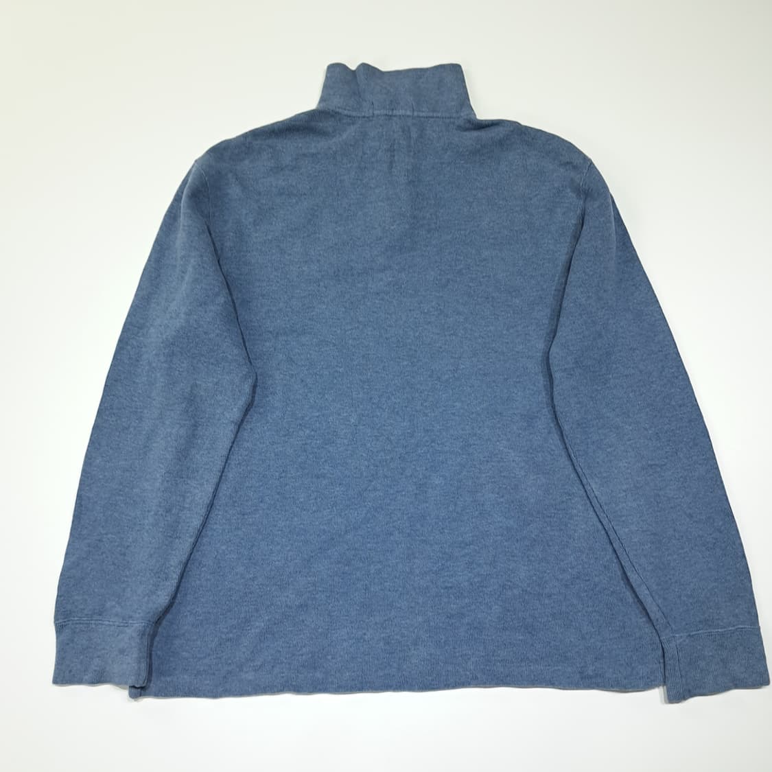 CL786 M 폴로 00s 가죽풀러 라이트블루 하프집업 니트 스웨터 상품이미지7