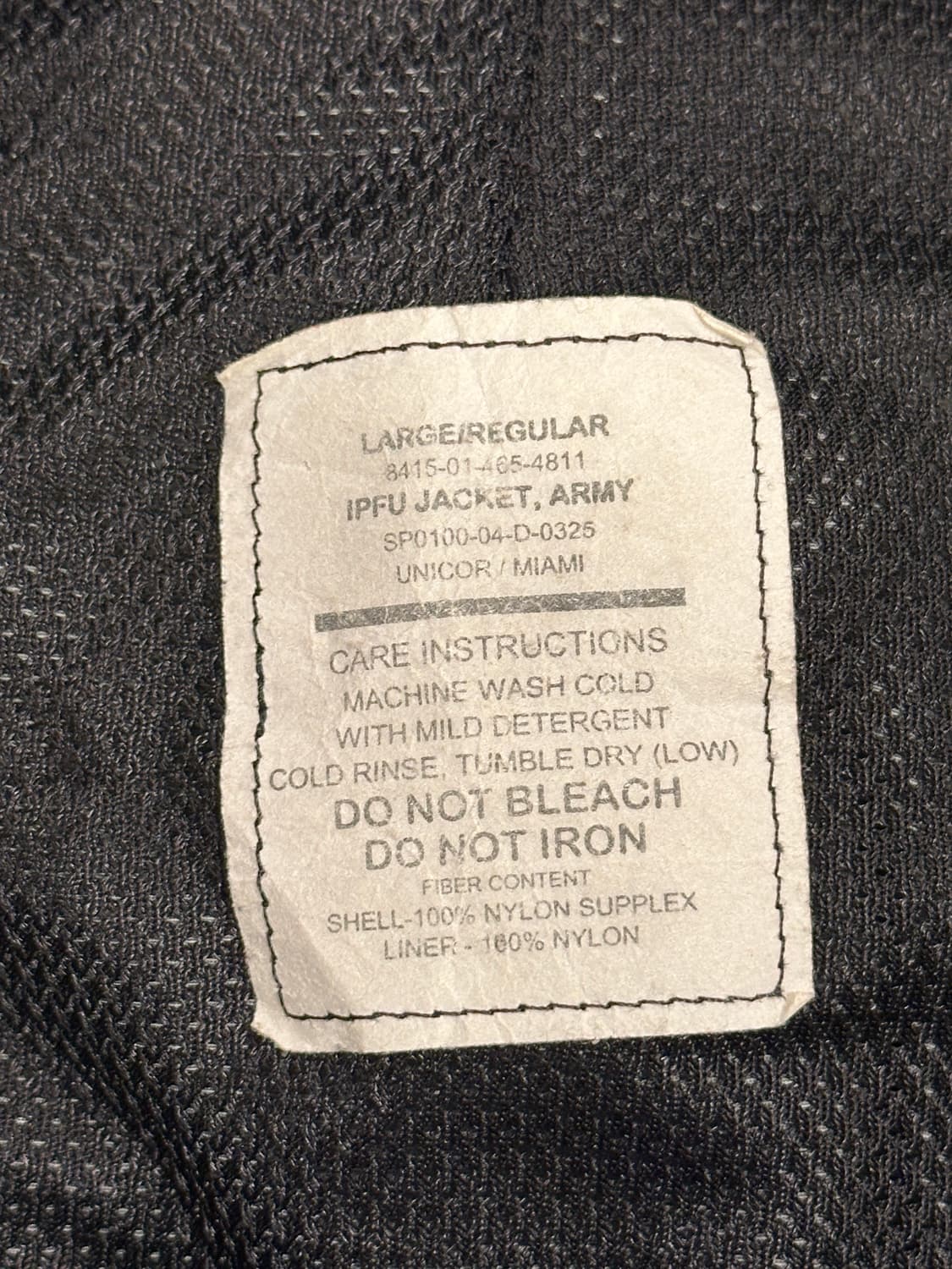 original US ARMY 바람막이 자켓 그레이 L 상품이미지5