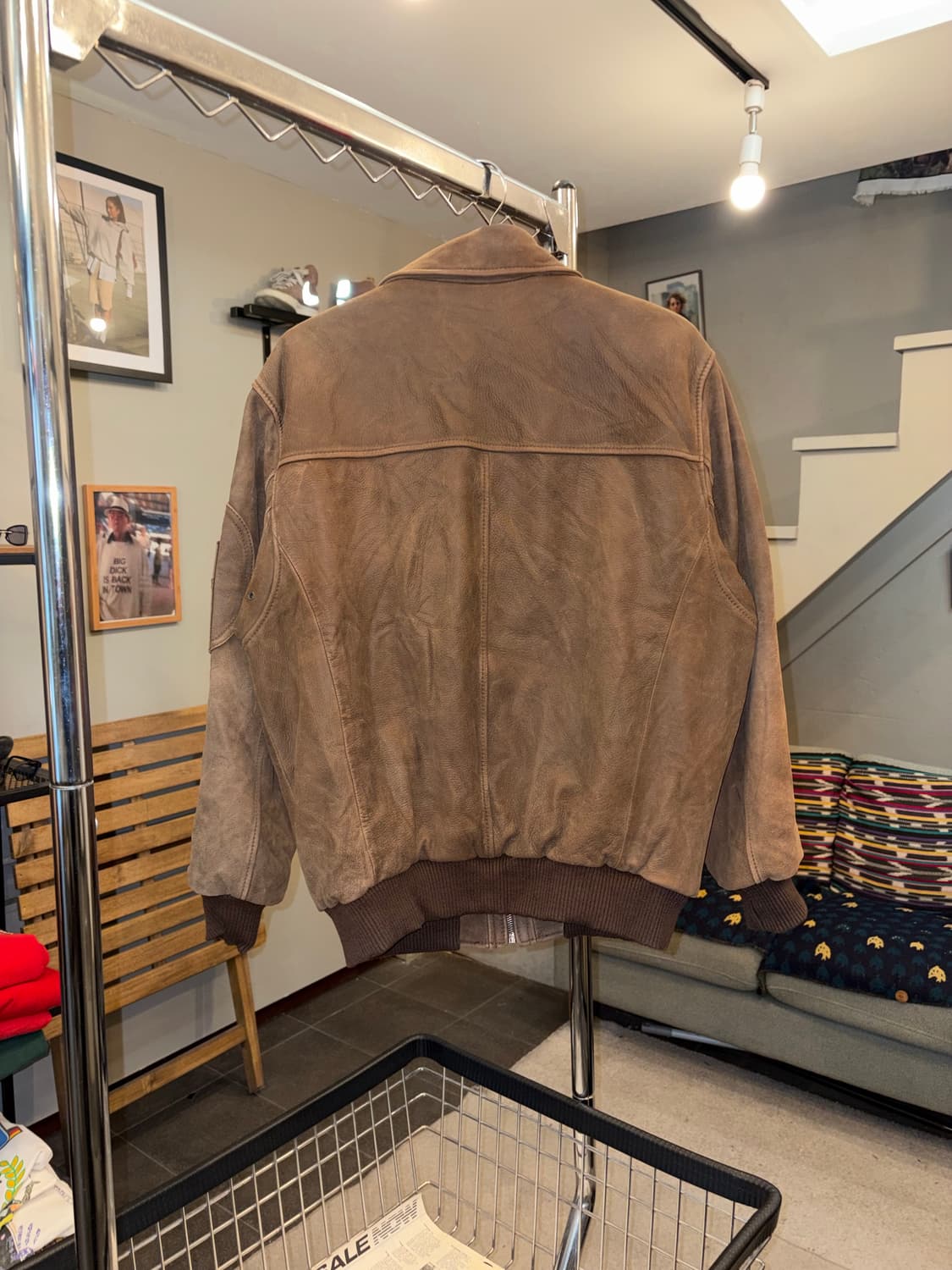 90’s Jako genuine leather bomber jacket  상품이미지10