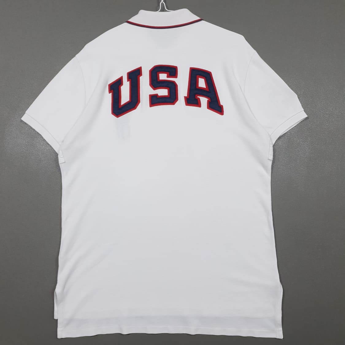 L) 폴로 랄프로렌 USA 빅포니 치프키프 반팔 카라티 피케 셔츠 화이트 상품이미지9