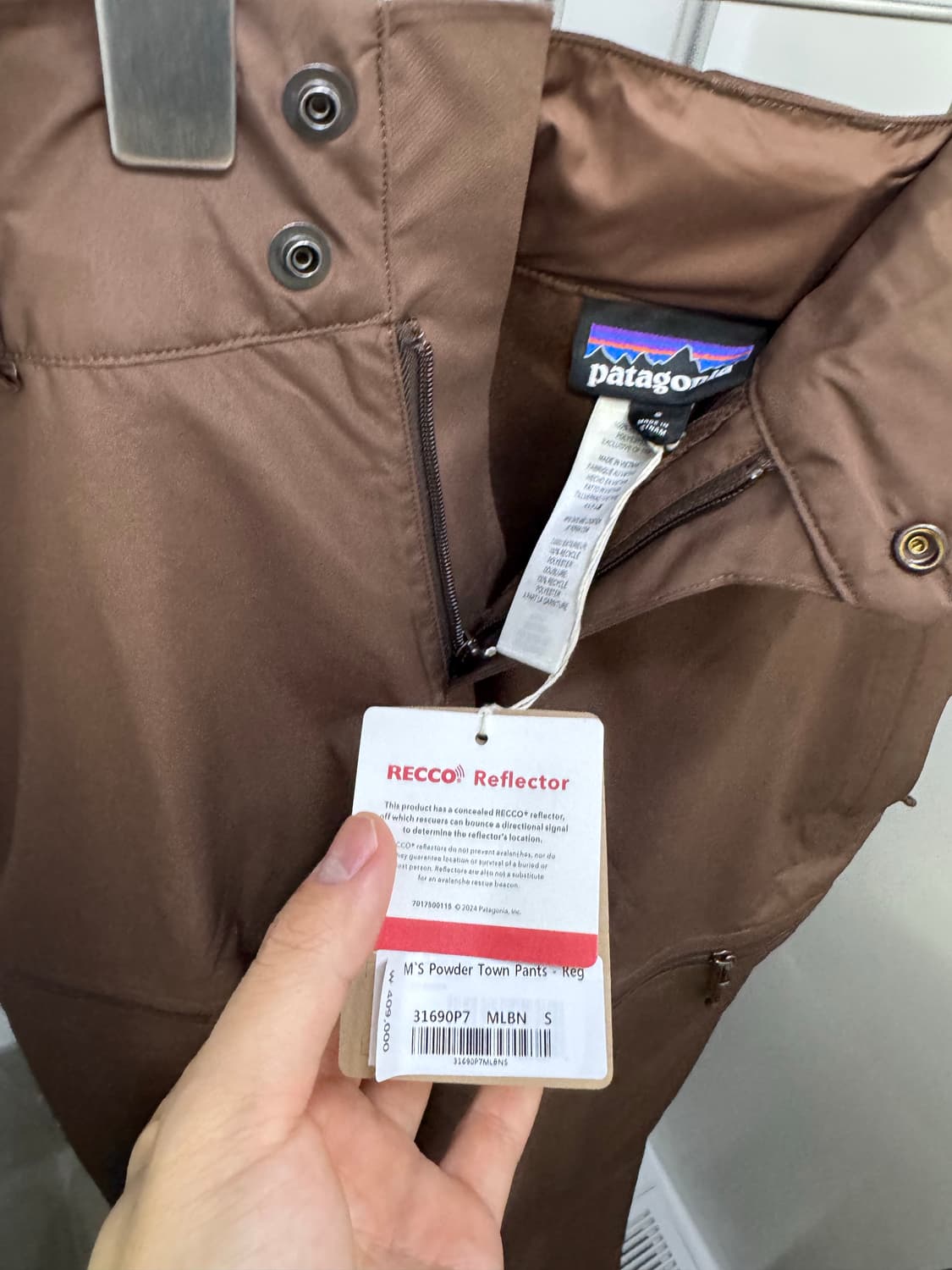 파타고니아 파우더 타운 팬츠 브라운 상품이미지4