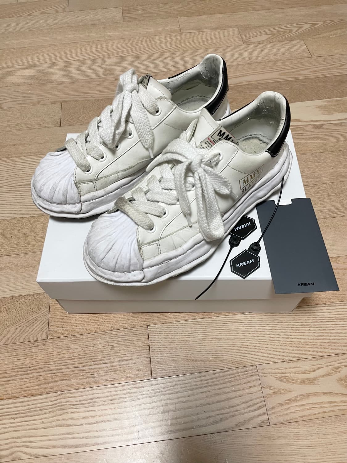 미하라 야스히로 블레이키 레더 화이트 (43) 상품이미지1