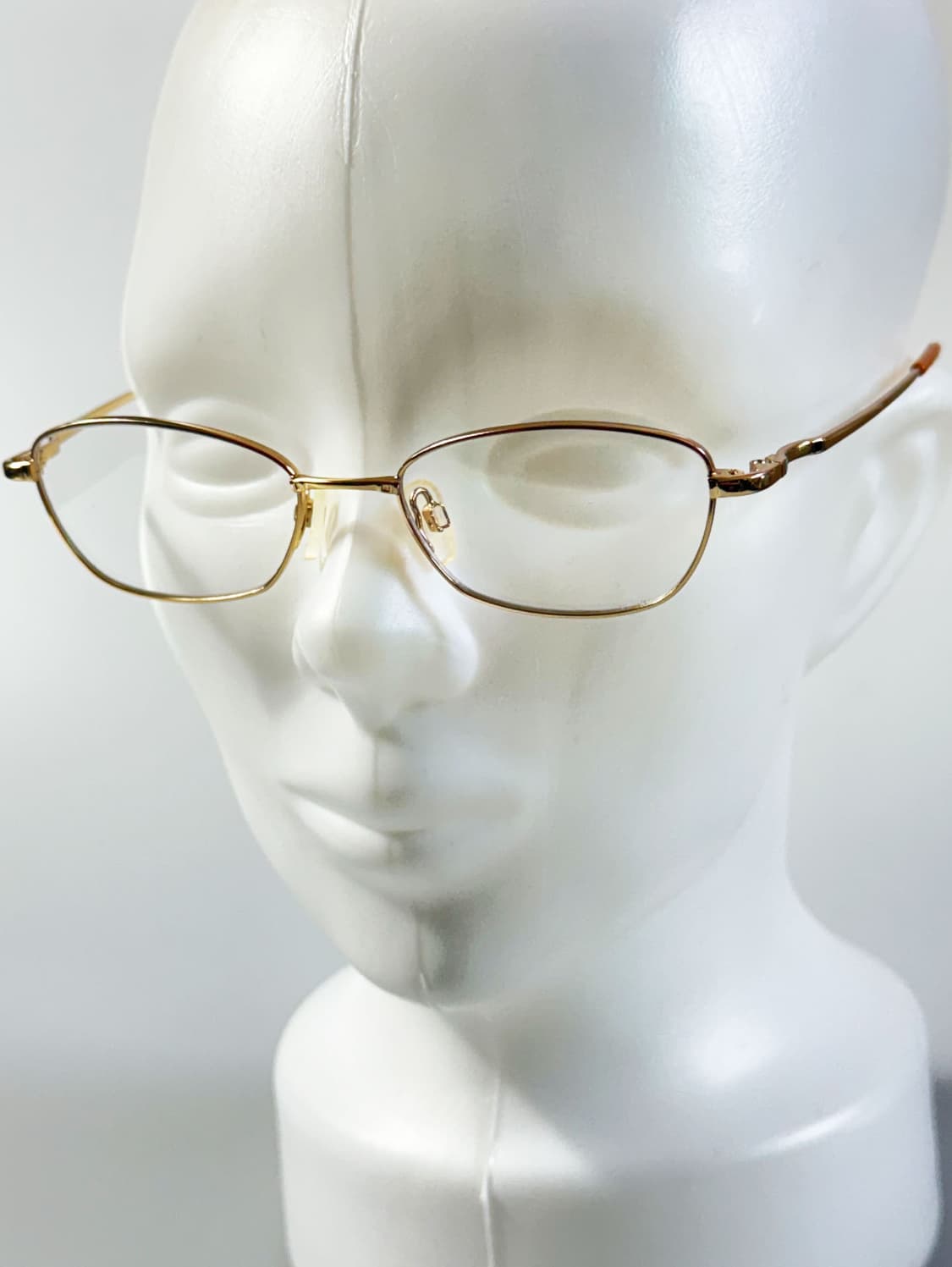 90s JODPHUR 골드 메탈 슬림 스퀘어 빈티지 안경 상품이미지8