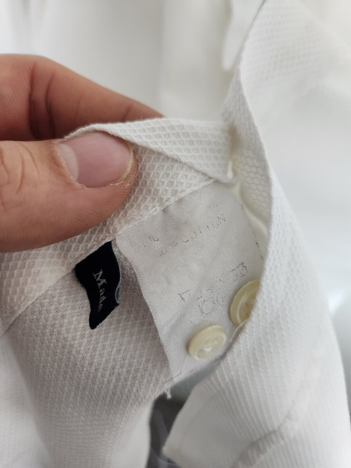 에르메네질도제냐 화이트 셔츠 M - S218 상품이미지7