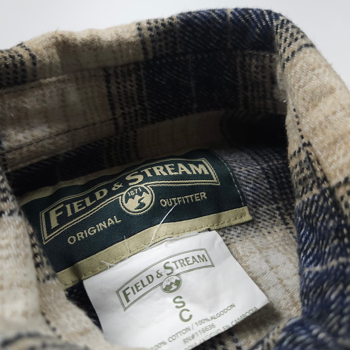 필드앤스트림 오리지널 플란넬 체크 셔츠 (M) 상품이미지5