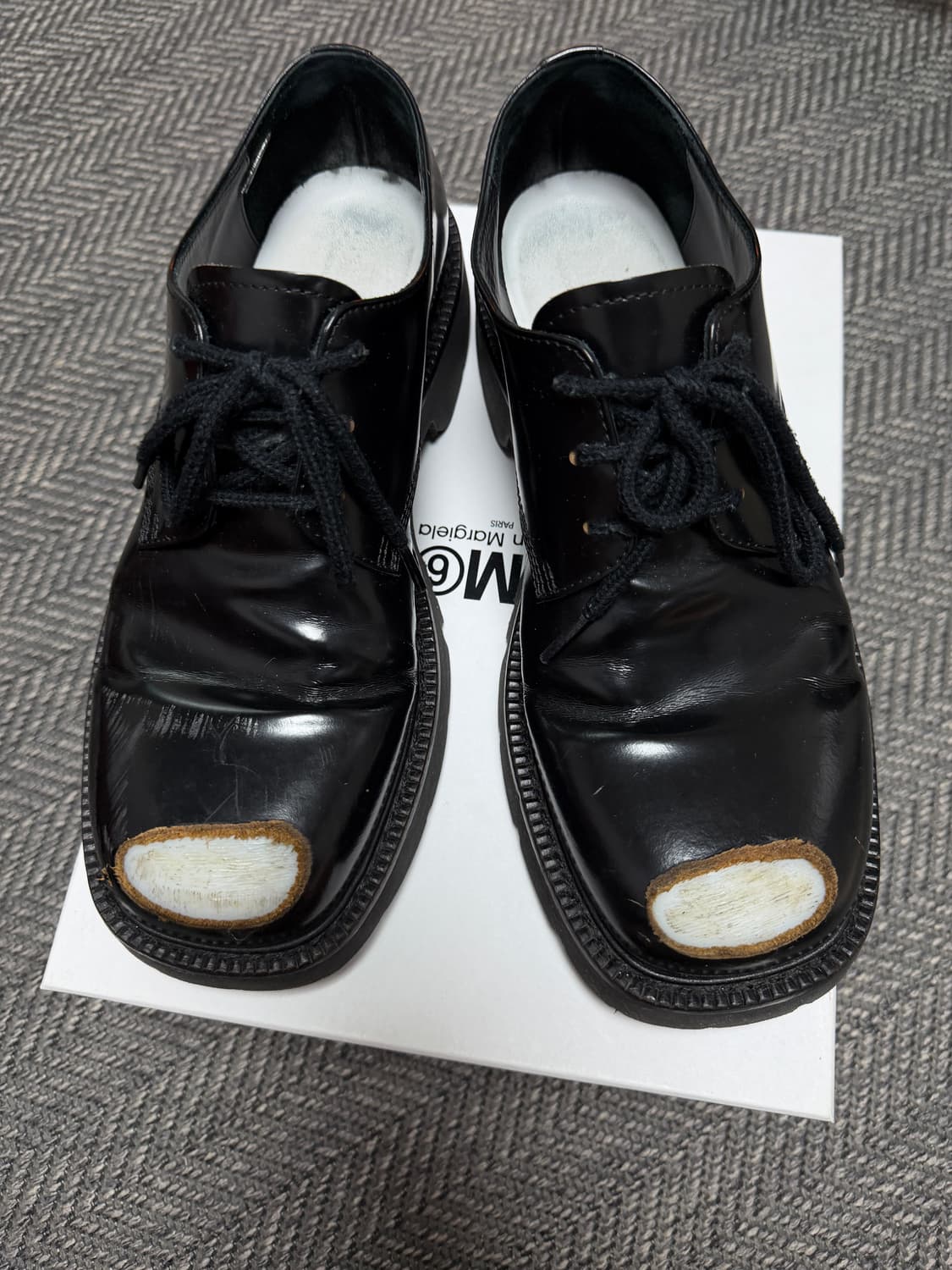 mm6 마르지엘라 toe scuff 빈티지 더비슈즈 44 상품이미지4