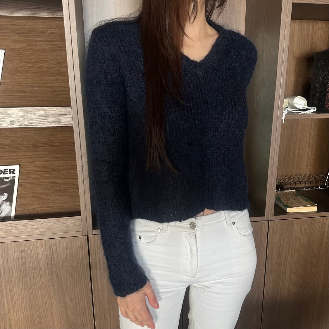 아크네스튜디오 acne studios 모헤어 브이넥 니트 상품이미지1