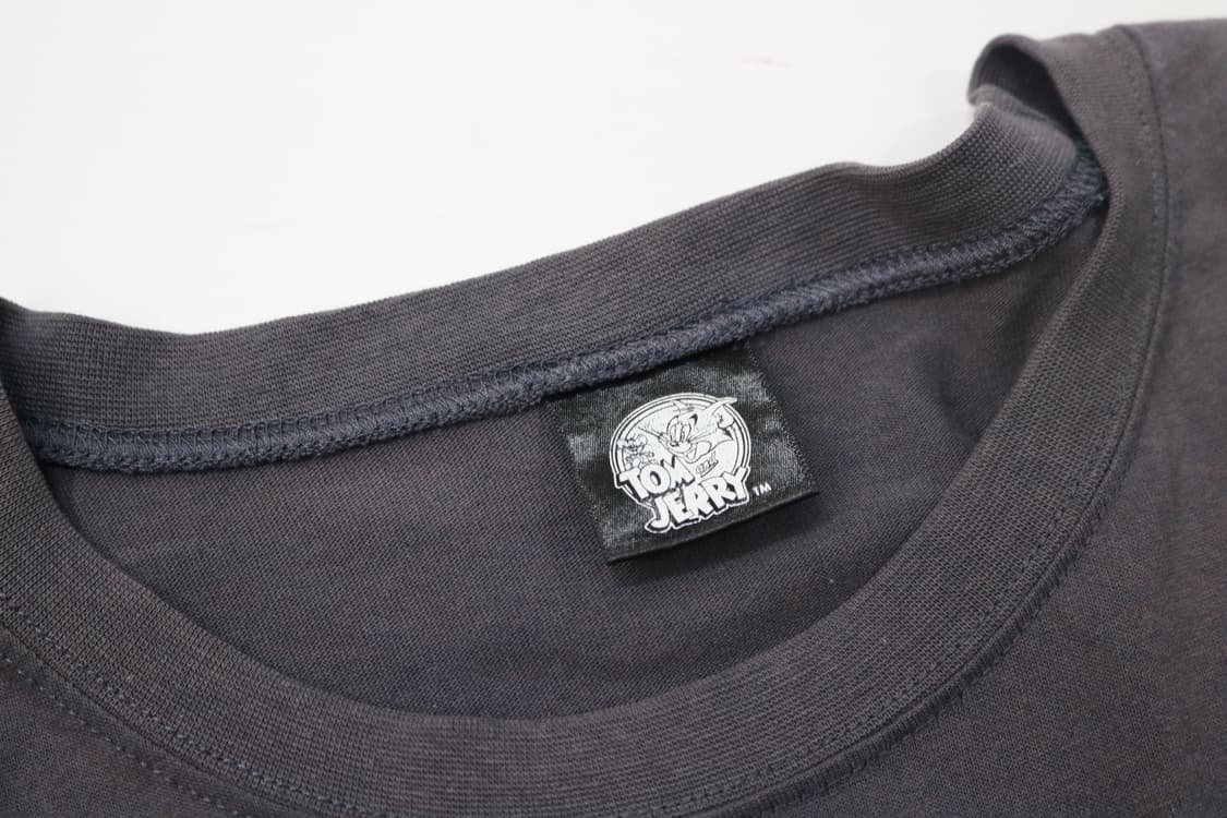 톰과 제리 빈티지 캐릭터 그래픽 차콜 페이디드 반팔 티셔츠 (L) 상품이미지8