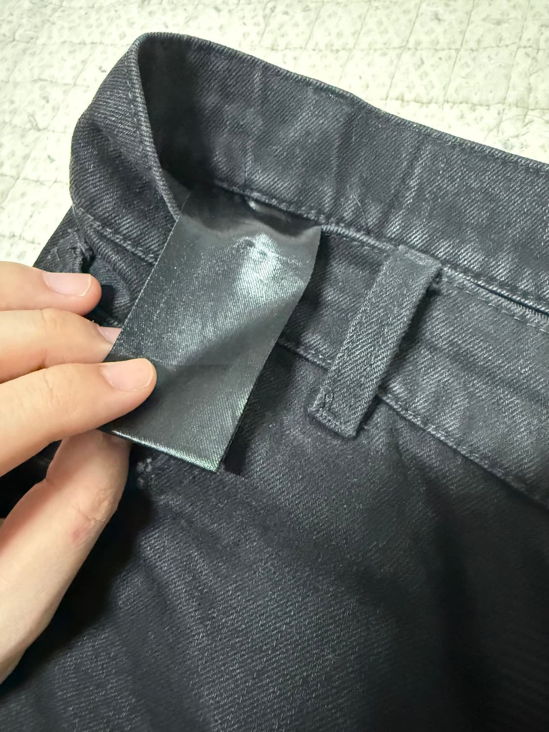 [32] 19aw 라프시몬스 디스트로이드 레이어드 진 흑청 상품이미지6