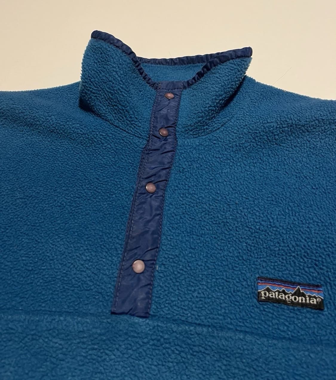 80s 파타고니아 신칠라 스냅-T 블루/네이비 USA 상품이미지3