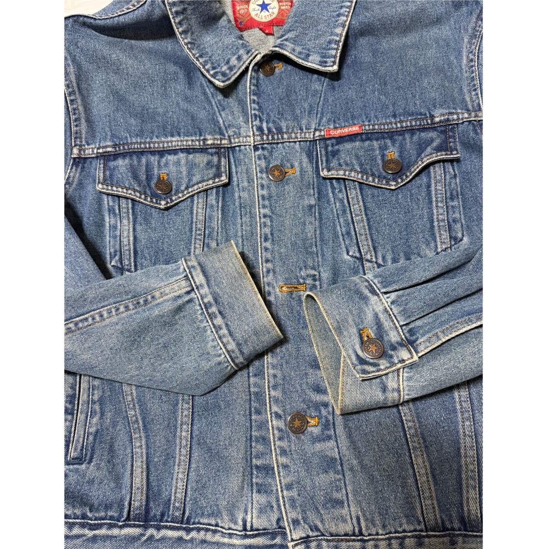 Converse 빈티지 데님 트러커 자켓 L 상품이미지5