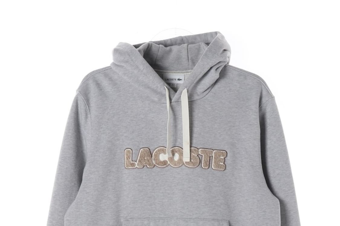 라코스테 빅로고 그레이 후드티 L 상품이미지3