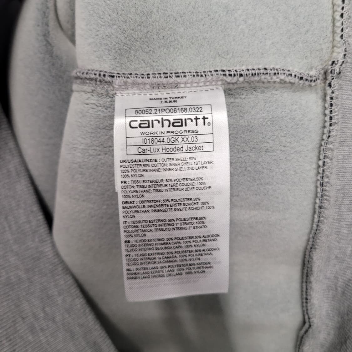 Carhartt 칼하트 카럭스 후드 자켓 그레이 상품이미지5