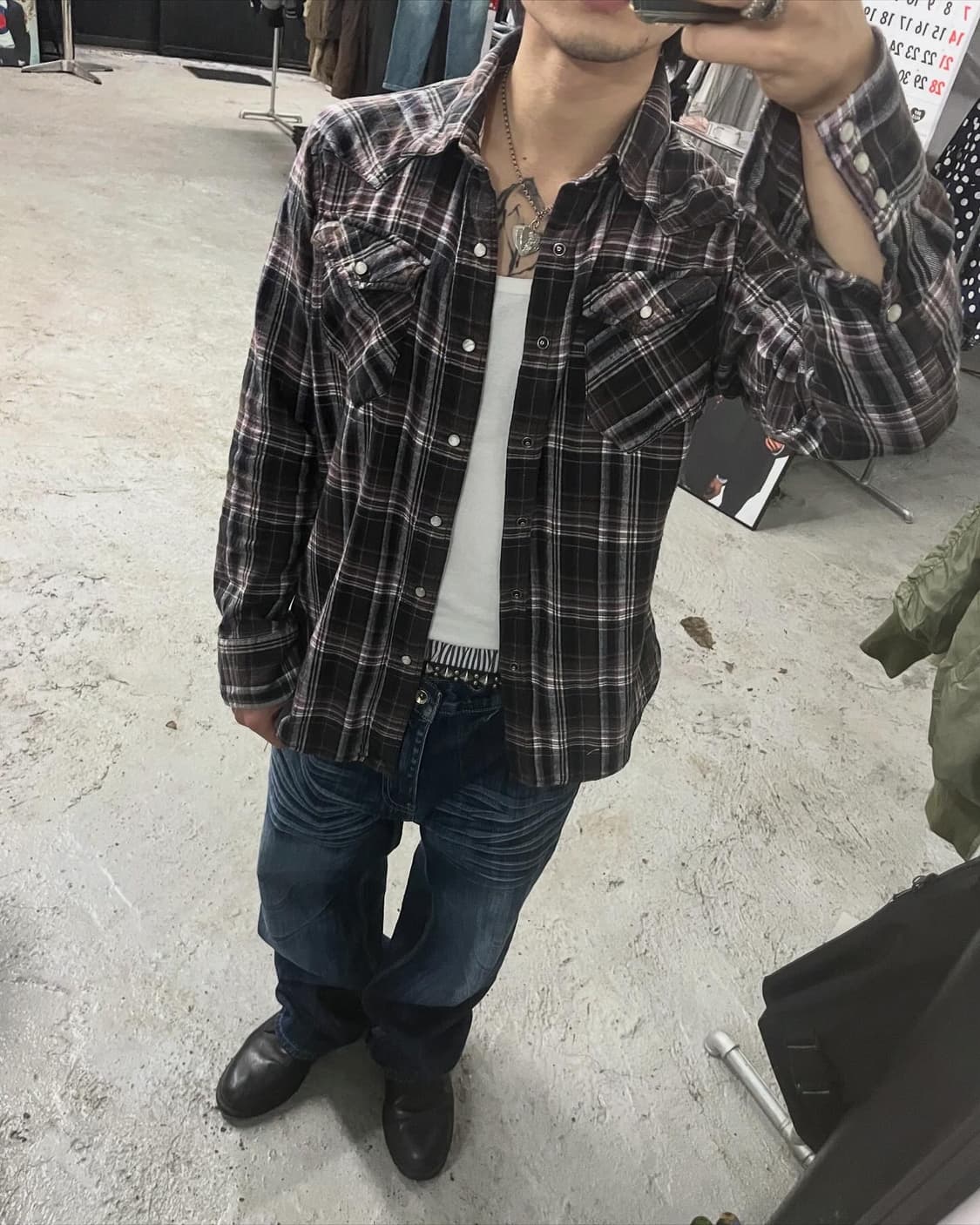 Back Number western shirt 상품이미지1