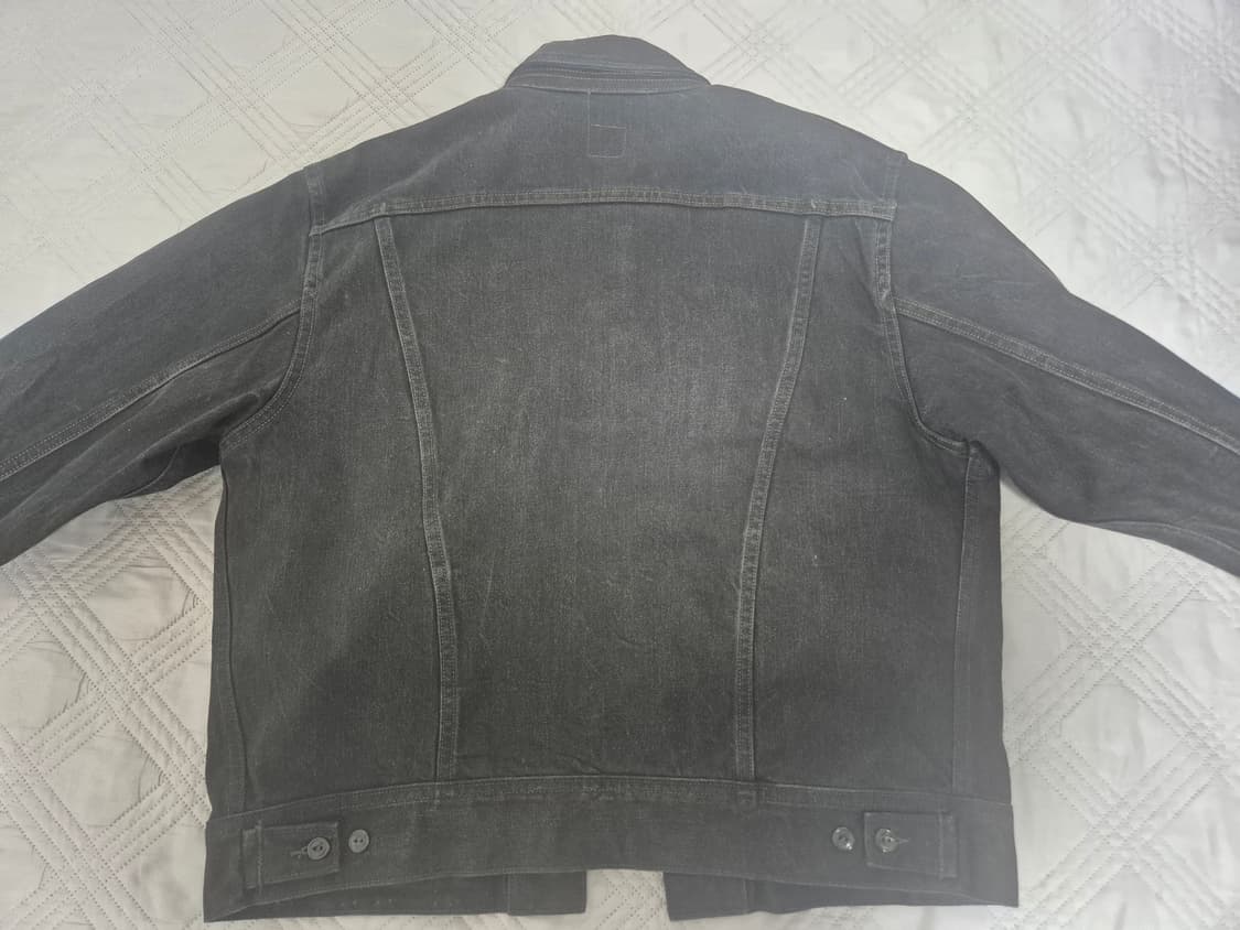 더블알엘 블랙 트러커 자켓 상품이미지2