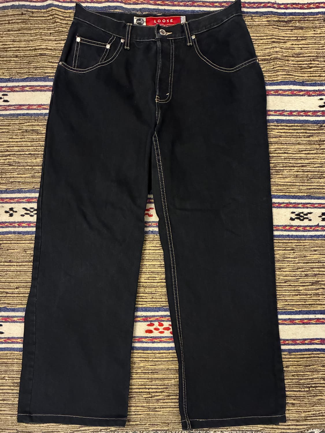 (30~31)00s Levis 리바이스 실버탭 루즈핏 흑청 데님 청바지 상품이미지1