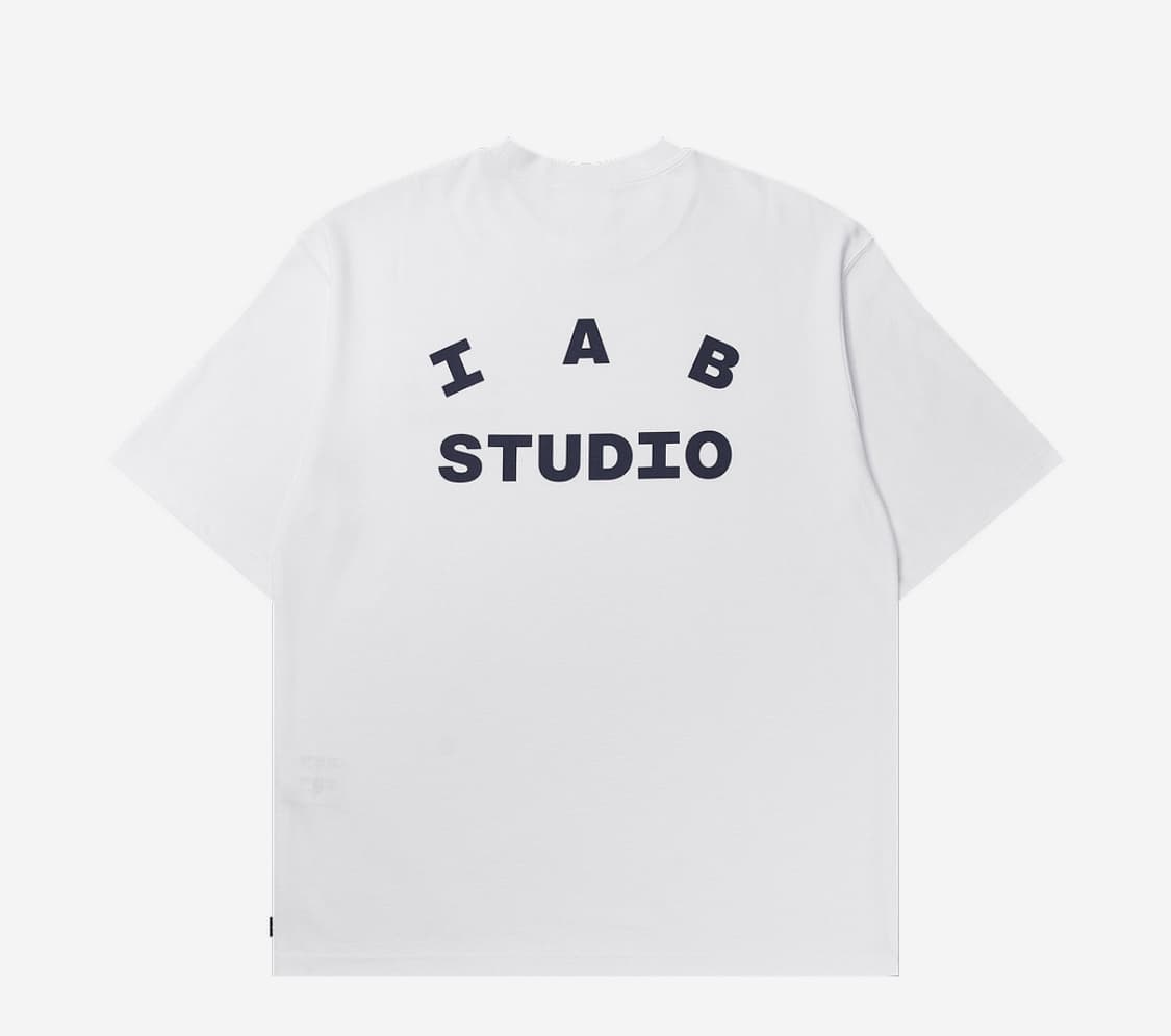 IAB Studio 티셔츠 화이트 네이비 상품이미지1