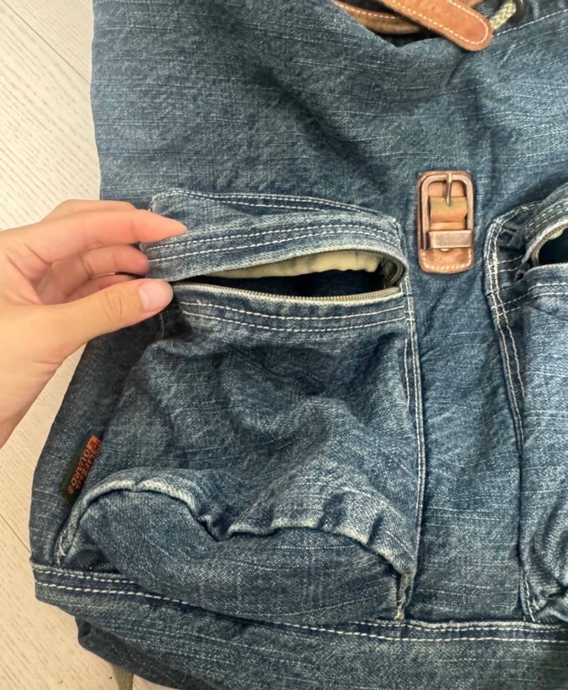 데님 빈티지 가방 백팩 상품이미지3