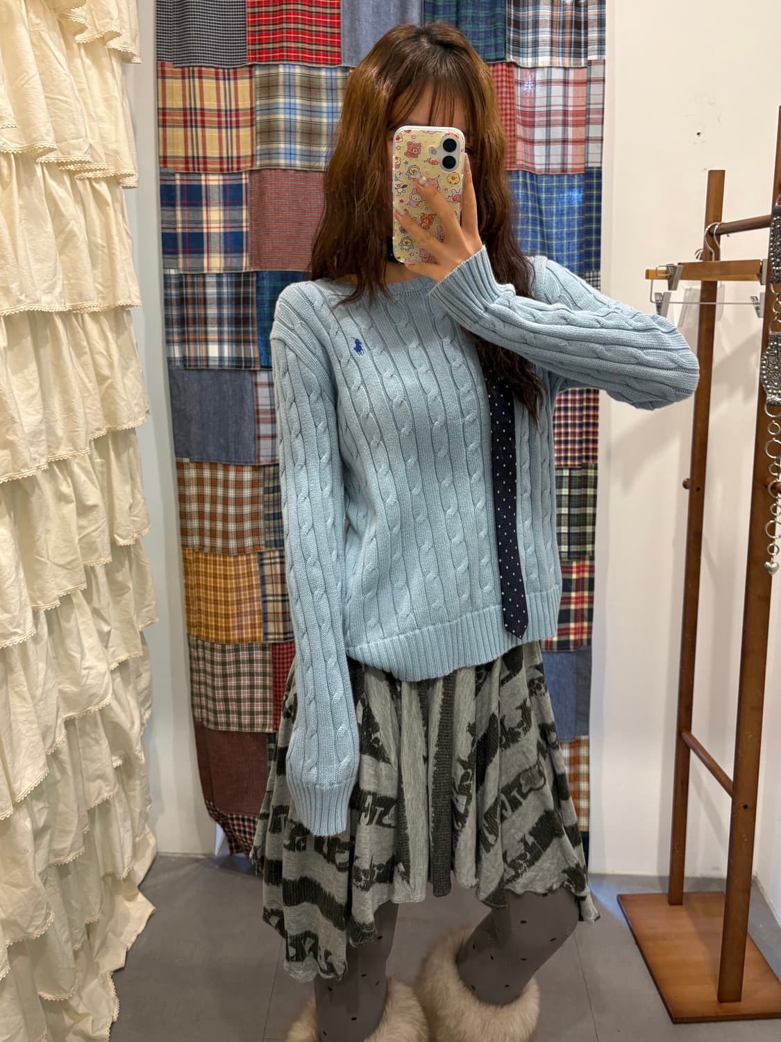 폴로 소라 꽈배기 니트 상품이미지4