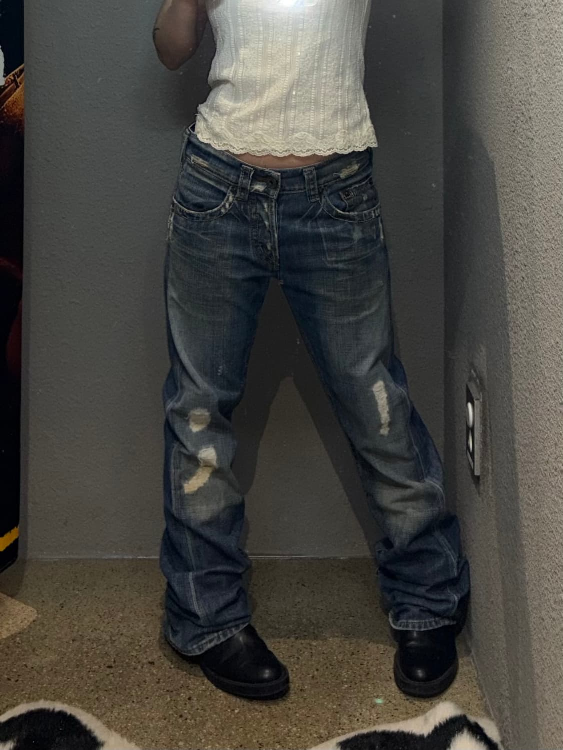 빈티지 포켓 디테일 데님팬츠 상품이미지10