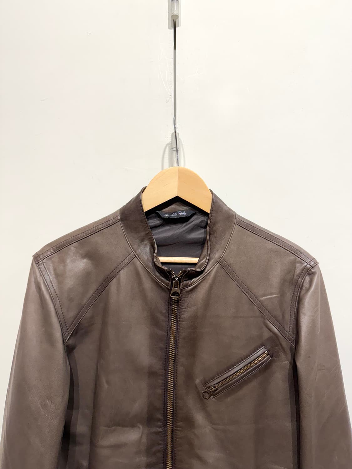 빠니깔레 카우 하이드 레더 자켓 상품이미지3