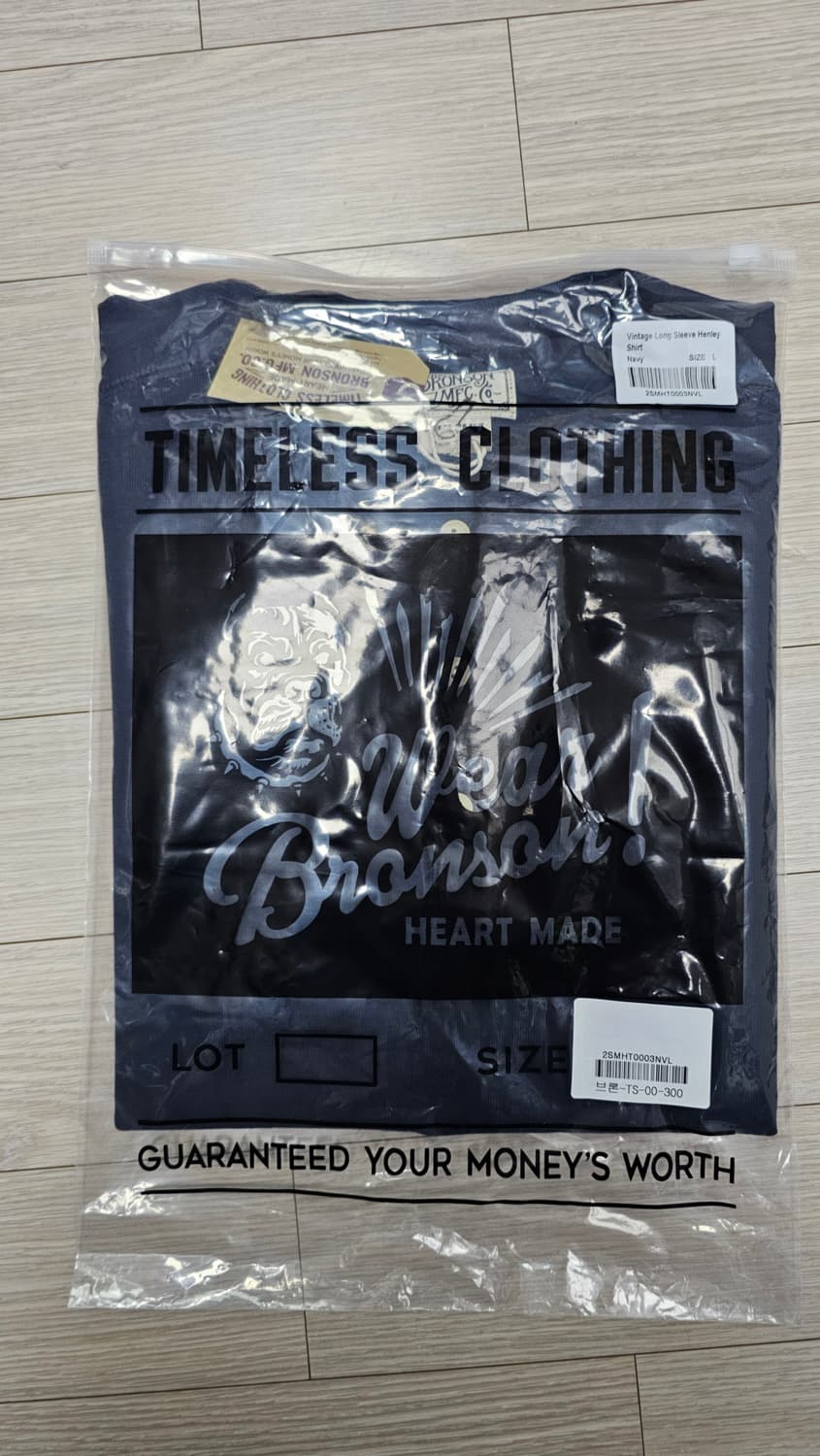 브론슨 헨리넥 롱슬리브 네이비 L(100) 상품이미지4