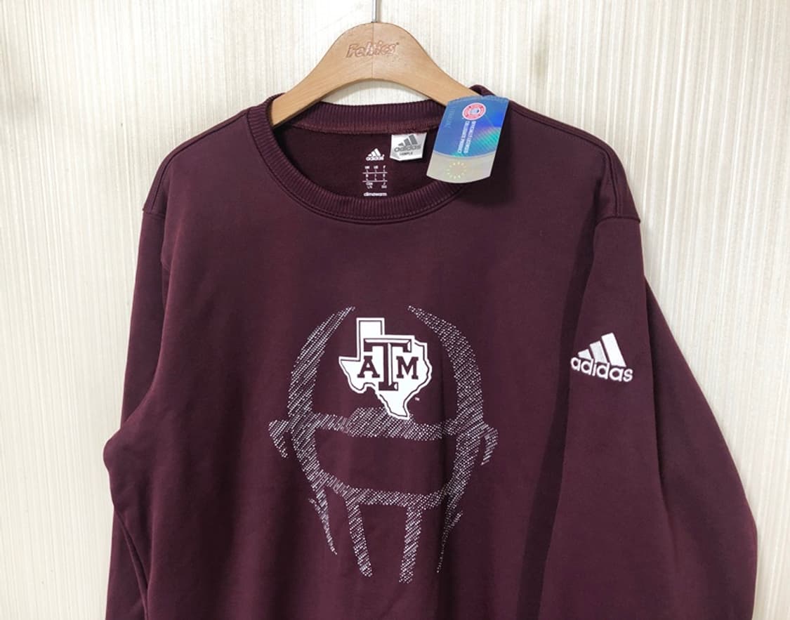 아디다스 텍사스 A&M애기스 풋볼팀 스웨트셔츠/맨투맨 L(해외) 상품이미지6