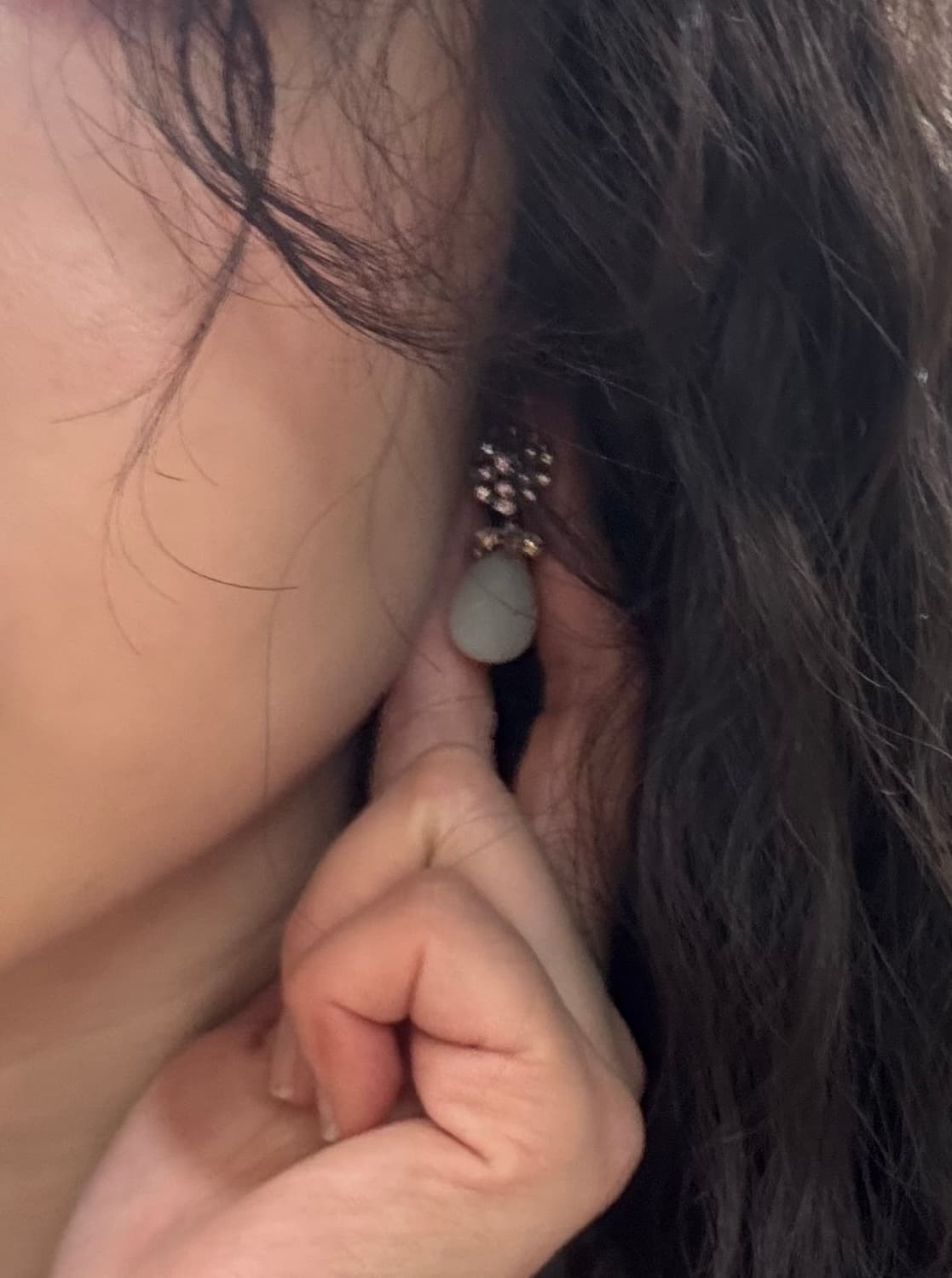 니콜밀러 (미국 백화점 브랜드) 지르코니아 원석 귀걸이 이어링 토리버치 상품이미지6