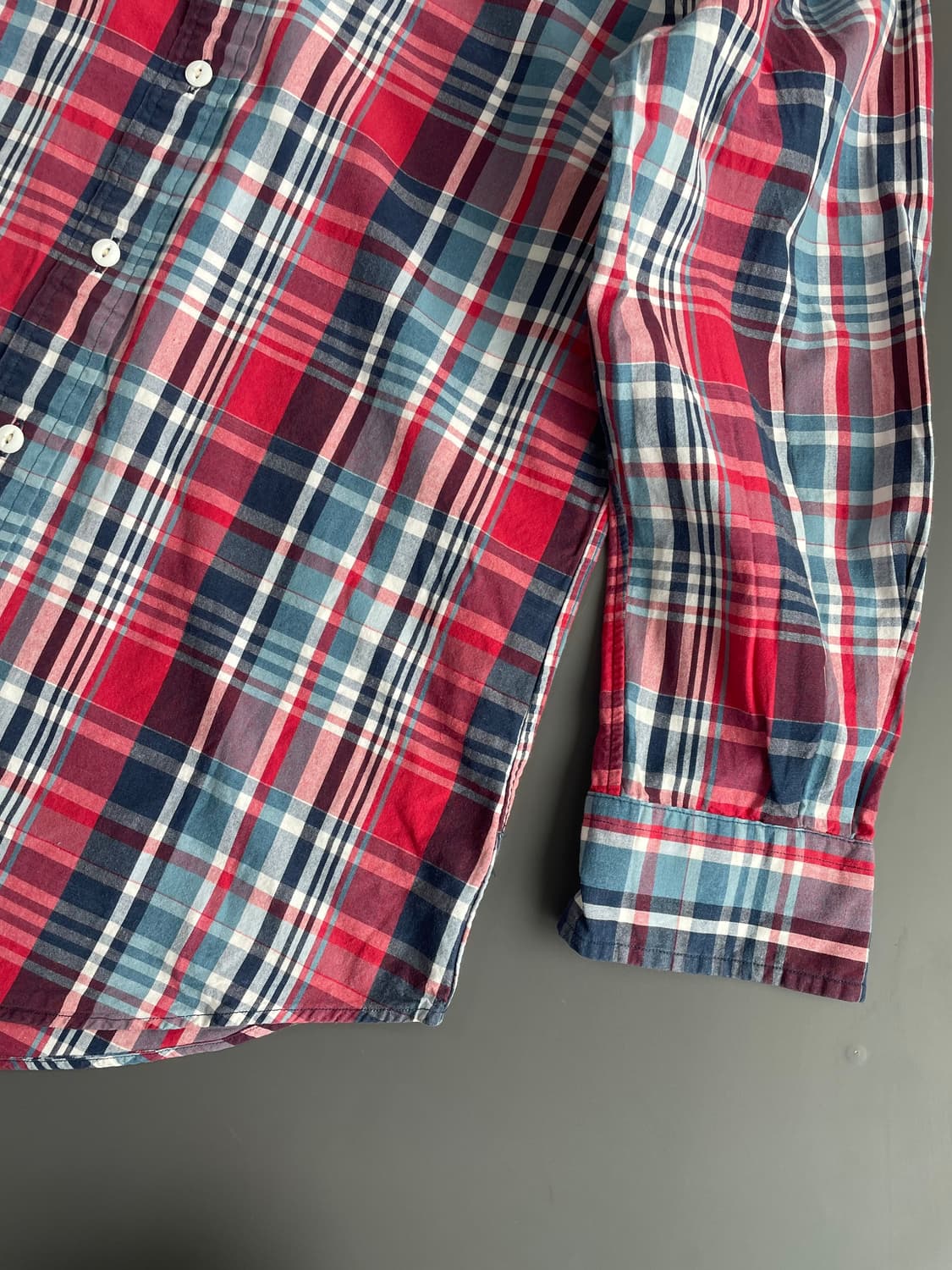 [M] 폴로 랄프로렌 타탄 체크 셔츠 커스텀핏 상품이미지3