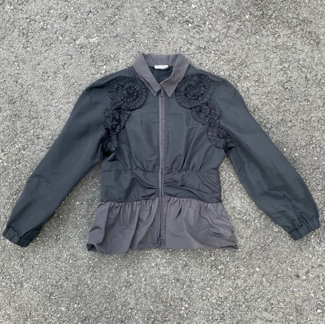 미우미우 셔링 블루종 재킷 상품이미지1