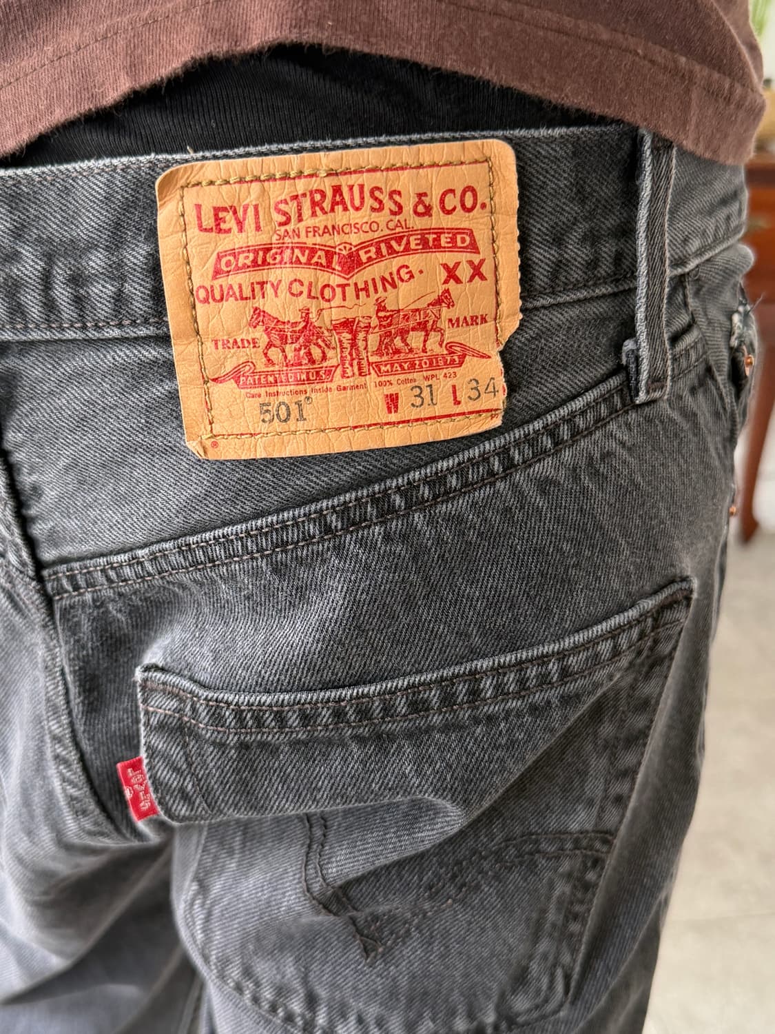 리바이스 501 스트레이트 블랙 상품이미지9