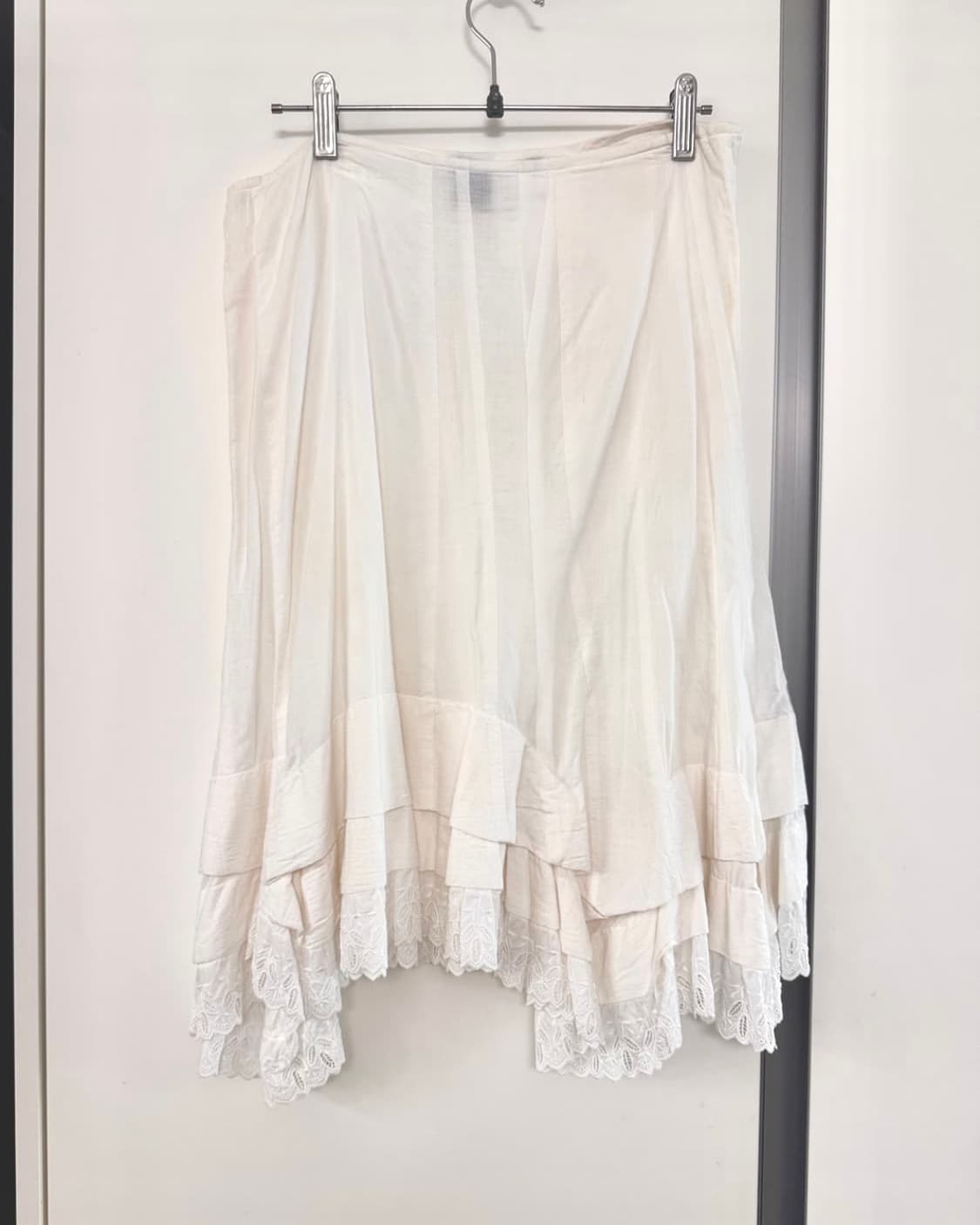 Comme des garcons 화이트 러플 스커트 m 상품이미지1