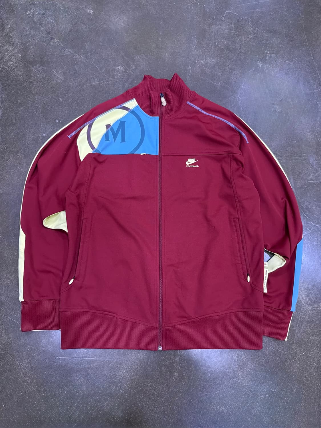 나이키 올드스쿨 메트로폴리탄 풋볼져지 트랙탑 버건디 XXL 상품이미지1