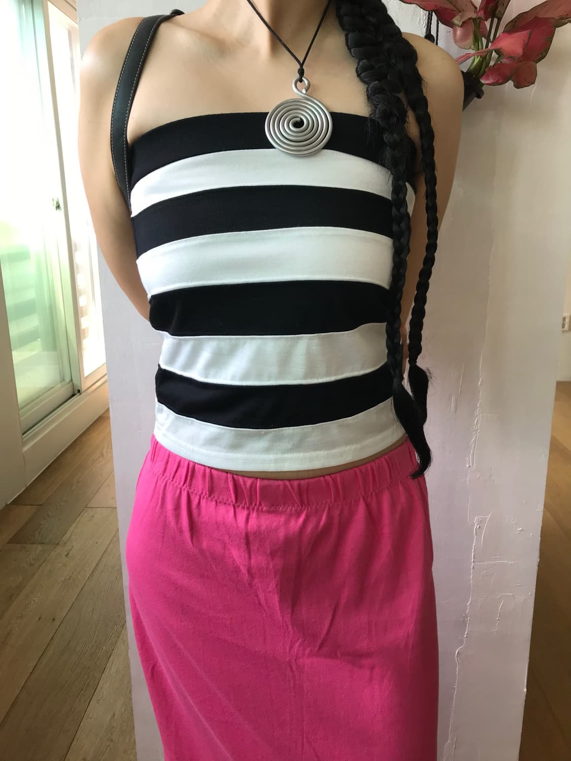 vintage stripe pattern top 상품이미지1