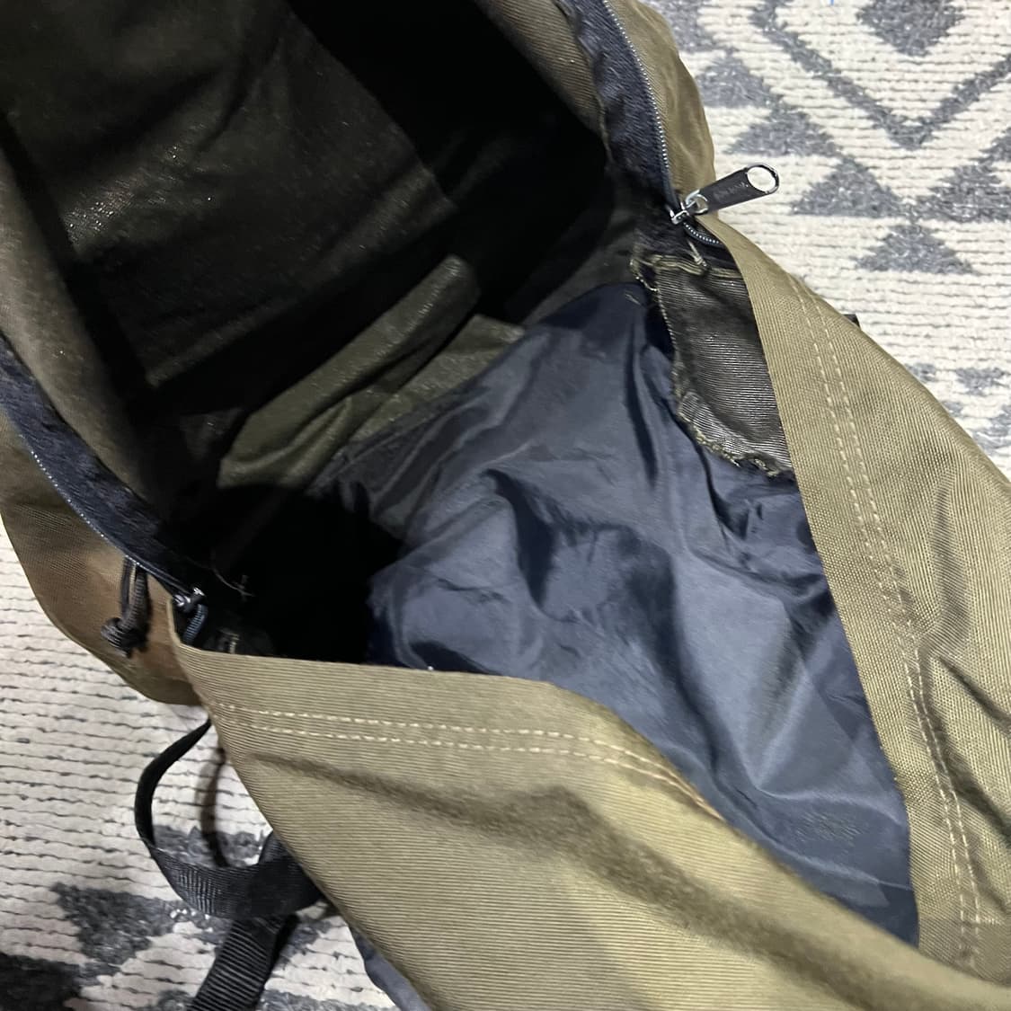 1990s Eastpak USA 이스트팩 올리브 백팩 상품이미지5
