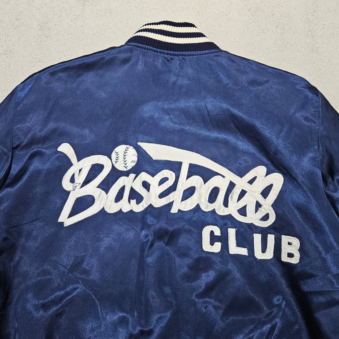 빈티지 베이스볼 사틴 자켓 L 상품이미지3