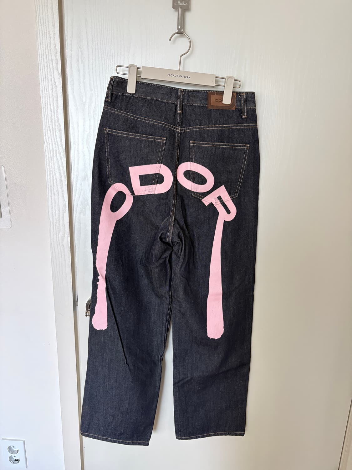 Logo drop denim in pink 1사이즈 상품이미지3