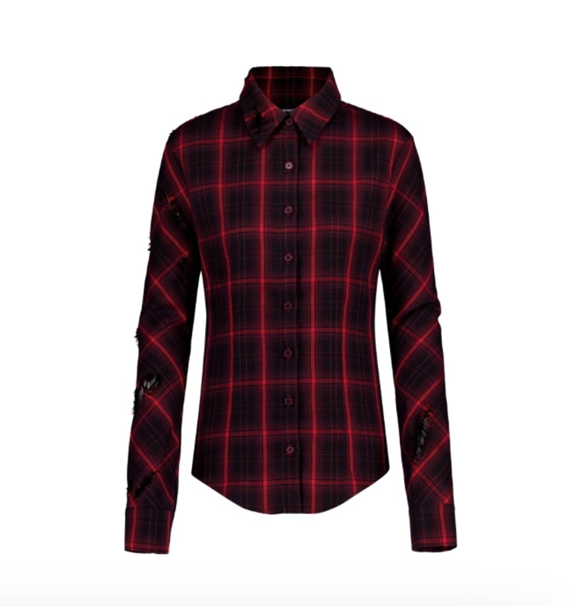 Loadingroom check overay lace shirt 0 상품이미지2