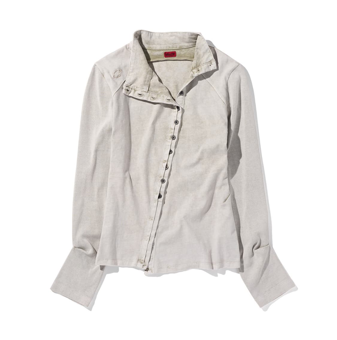 [S] 미스치프 워시드 져지 셔츠 라이트 베이지 저지 상품이미지2