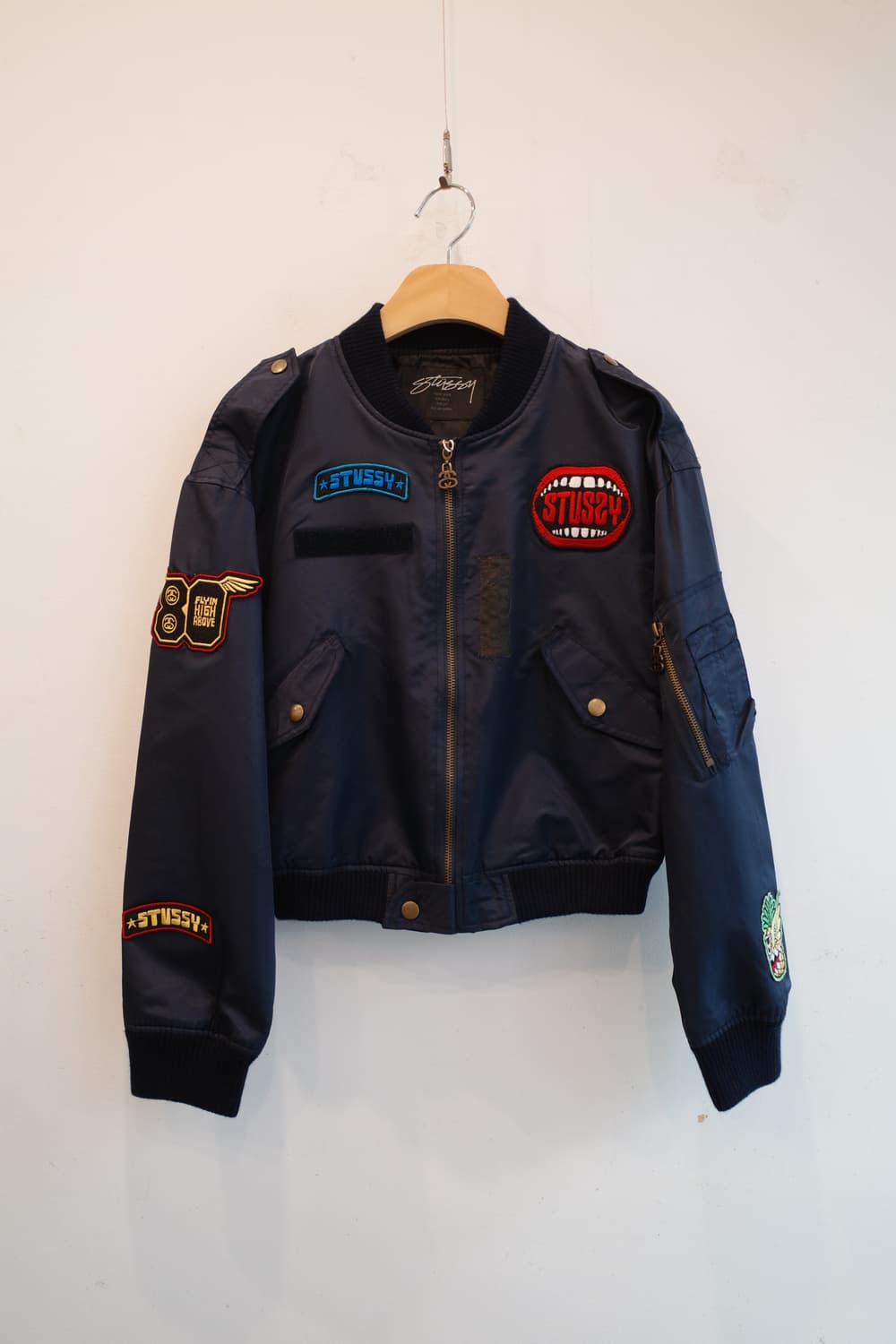 Stussy 스투시 재팬 우먼라인 패치 항공점퍼 상품이미지1