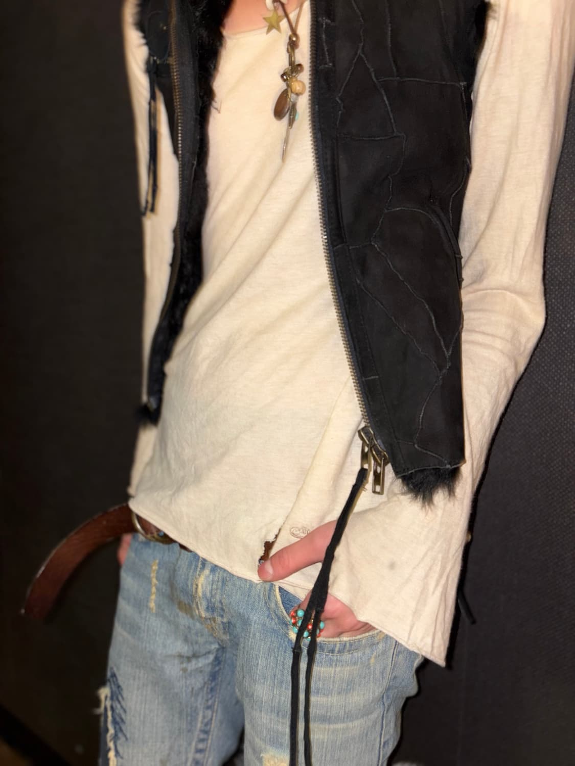 Vkei suede vest  상품이미지8